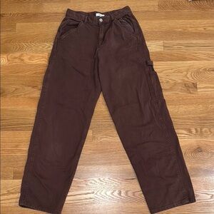 Garage Brown Carpenter Pants - size 3